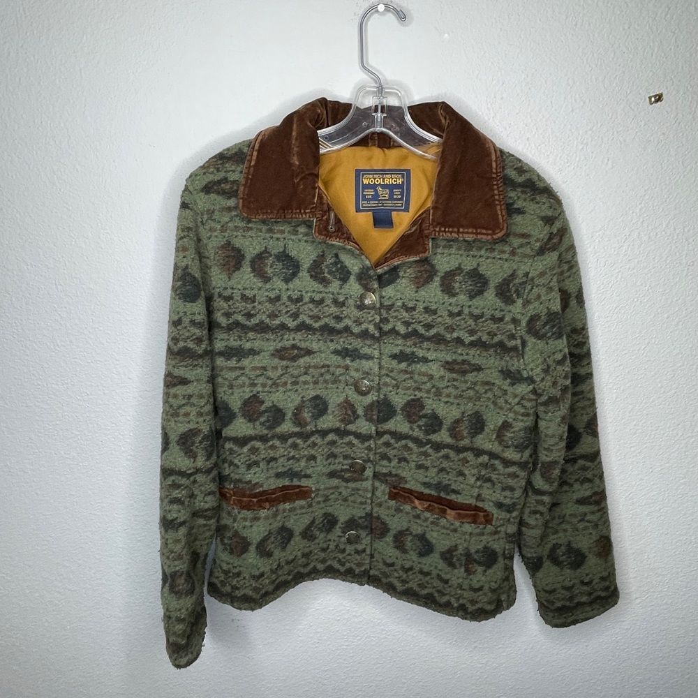 Woolrich Coat Velvet Collar - Picture 8 of 9